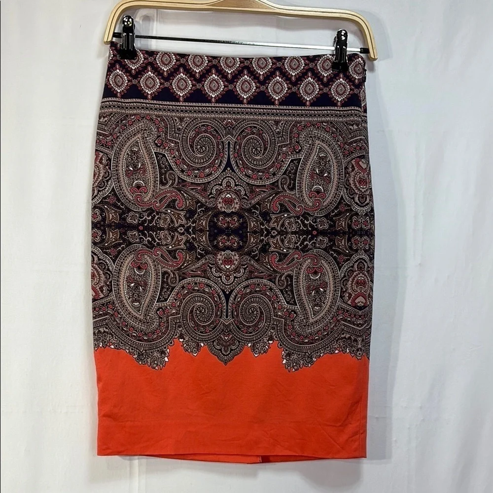 🐥The Limited  scarf, print cotton Pencil Skirt Knee-Length